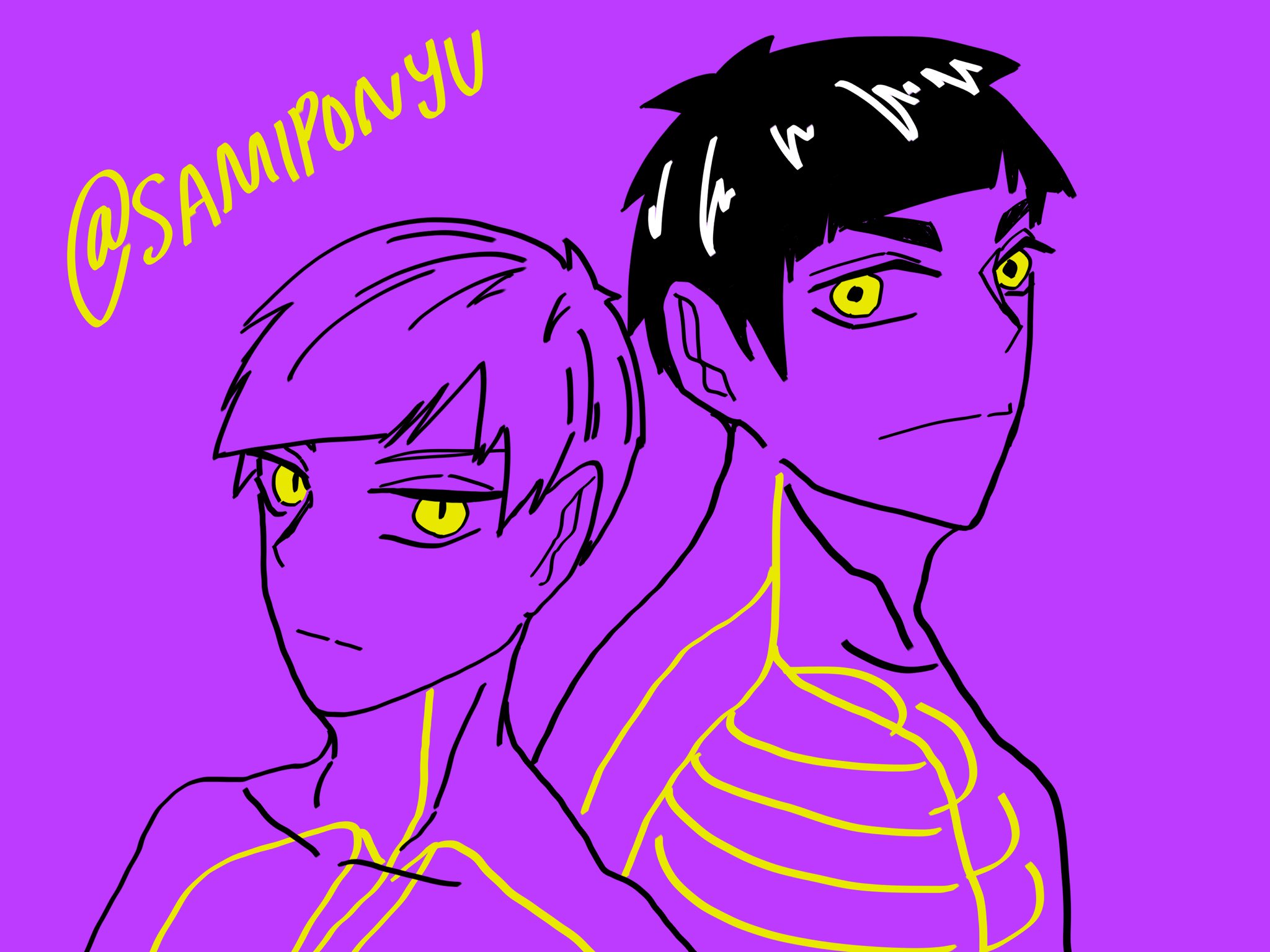 さみ Goshishira ハイキュー絵描きさんと繋がりたい ハイキュー ハイキューイラスト ハイキュー好きさんと繋がりたい 五色工 白布賢二郎 Haikyuu T Co Cvsldacjbo Twitter