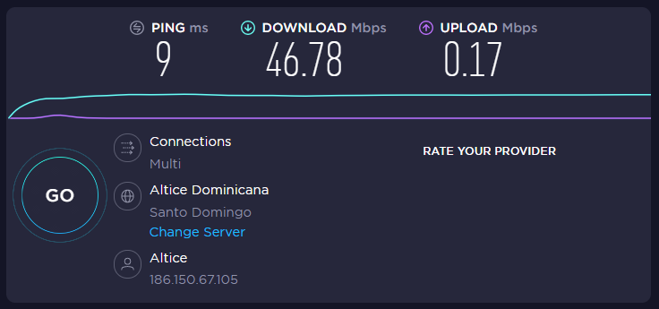 HamletDisla's tweet photo. @SomosAlticeDo @altice_do @AlticeUSA @AlticeB2B_USA @altice_labs 
Pica y se extiende el problema. 7 dias, 2 reportes de averia y 1 visita de un tecnico y todavia mi upload speed se degrada todos los dias de 6-11PM https://t.co/ApfS0ckyGR