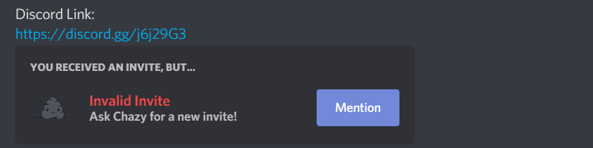 plays_neptune's tweet photo. @discord Hello can you explain what the hell is wrong also no none of these are expired they work perfectly normal for other people and yes these are new links that were made today https://t.co/n05LngzOka