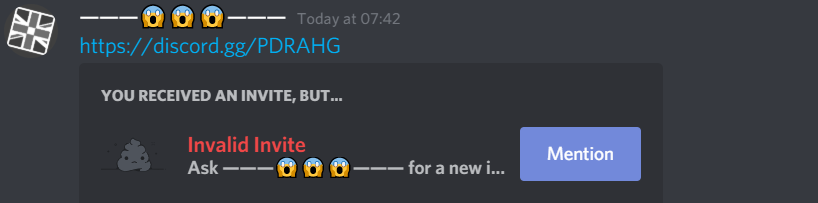 plays_neptune's tweet photo. @discord Hello can you explain what the hell is wrong also no none of these are expired they work perfectly normal for other people and yes these are new links that were made today https://t.co/n05LngzOka