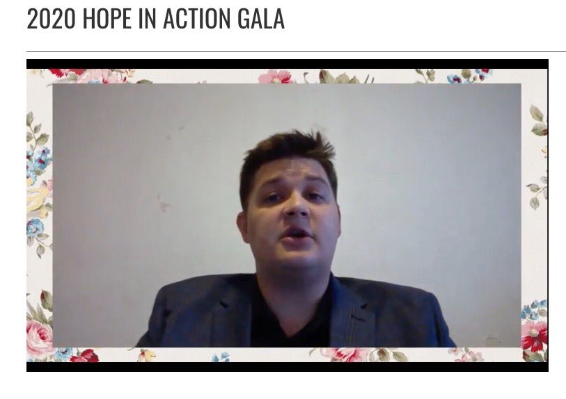 1hopeunited's tweet image. This year’s President’s Award has been presented to former youth in care, and foster youth advocate, James McIntyre. #HopeInAction #HopeInActionAtHome