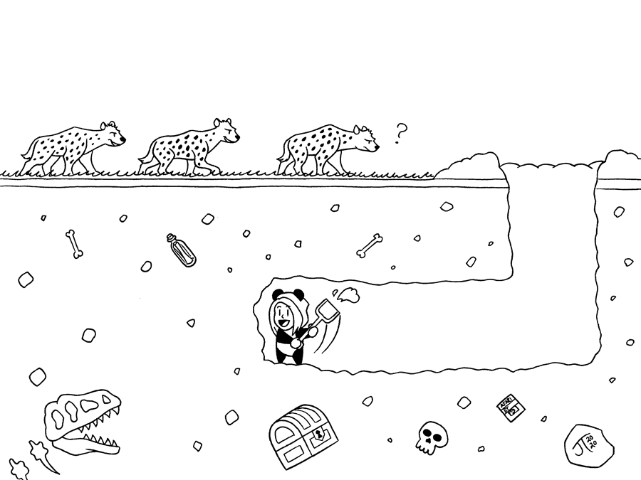 JamesTennantJr's tweet photo. #Inktober2020, Day 24, #Dig.

A panda evades hyenas by burrowing underground.

#Inktober #Inktober2020Day24Dig #Inktober2020Day24 #Inktober2020Dig #digatunnel #digatunneldigdigatunnel
#potasticpanda
#potasticp #mxrplays #mxrmods #immersive https://t.co/TS4ltUg7P7