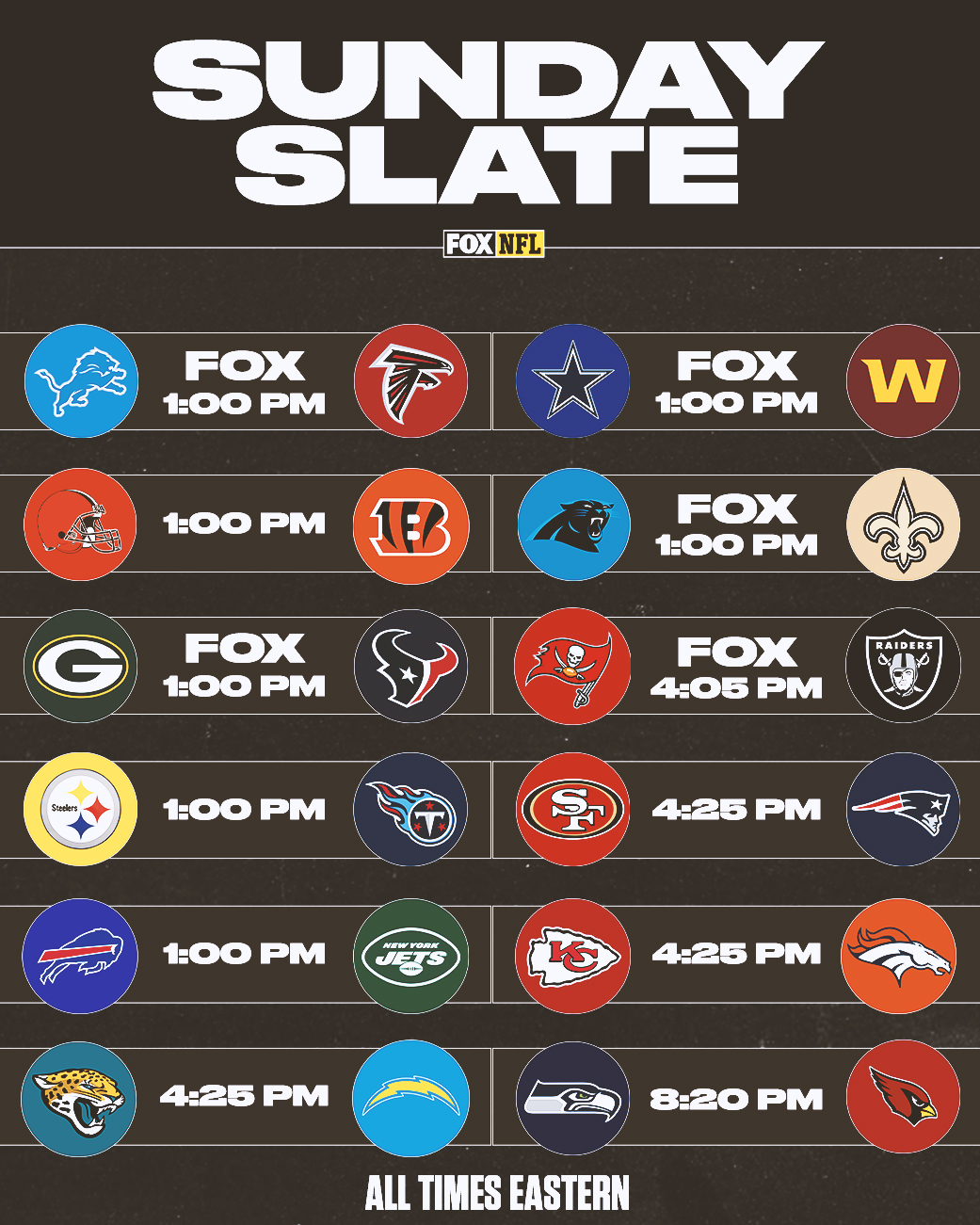 fox nfl sunday games