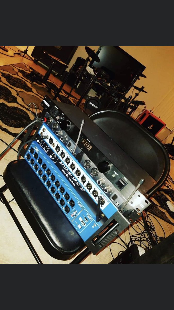 the_engine_band's tweet photo. Working on our  in ear Monitor rack system https://t.co/j0a4JKvZsU
