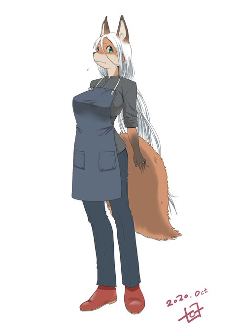 こんな風になった。ケモ描くの楽しい 