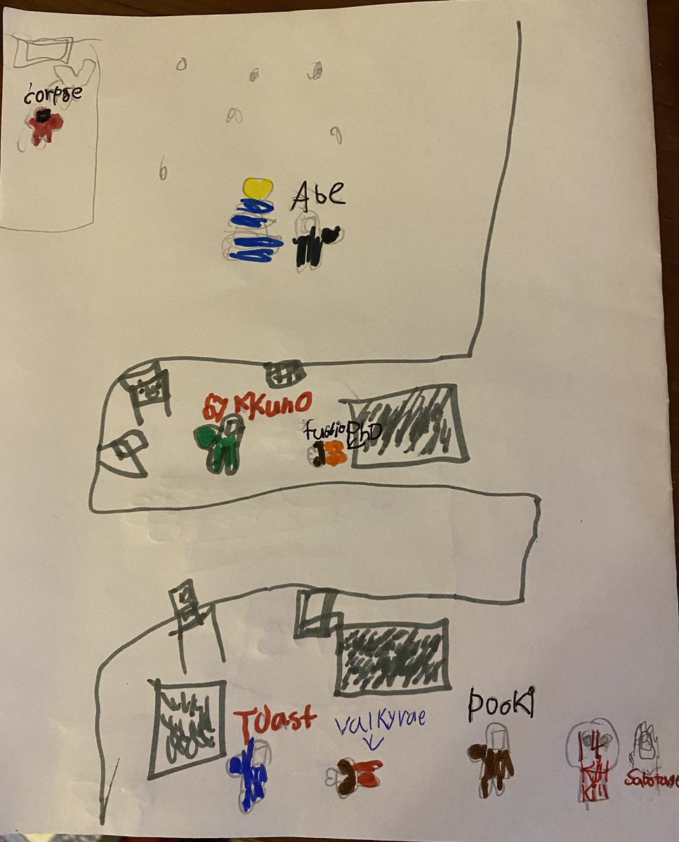 conjaclee's tweet photo. .@disguisedtoast @valkyrae @corpse_husband @sykkuno @fuslie @pokimanelol finished artwork (age 7) #amongus #toastisimposter https://t.co/keI5pTjype