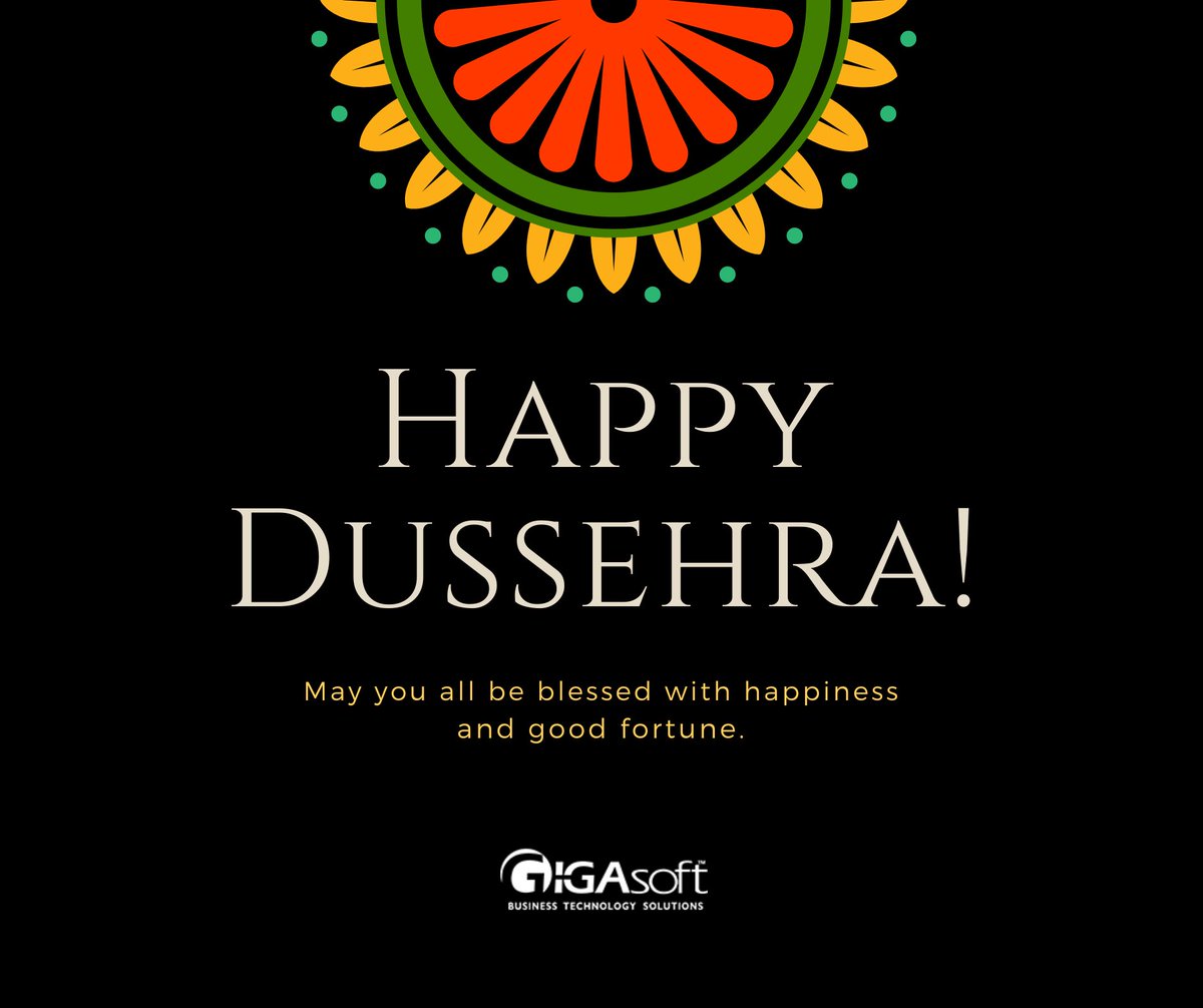 GigasoftIndia's tweet photo. #happydussehra !

May you all be blessed with #happiness and good #fortune ! 

Warm greeting from #GigaSoft https://t.co/0pQ2r43mZb