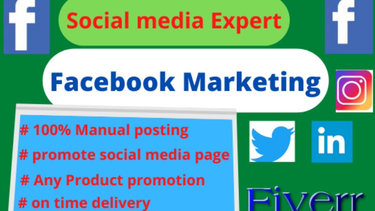 lookmarketer's tweet image. I am providing total Facebook marketing and run Facebook promotion in this gig. i am professional digital marketer. 
GiG Link :fiverr.com/share/Kw5pL8
Profile Link:fiverr.com/shohel2871?up_…
Prove Link: prnt.sc/v61771
#FacebookMarketing #facebookpromotion #Facebook #Promo1