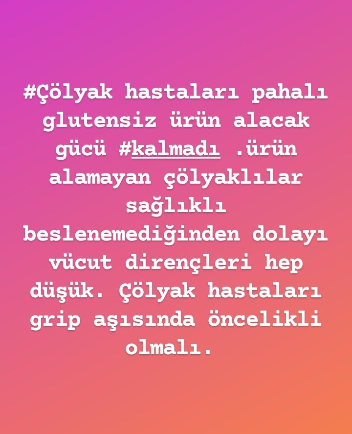 insaniKamill's tweet photo. #Çölyak hastaları pahalı glutensiz ürün alacak gücü #kalmadı .ürün alamayan çölyaklılar sağlıklı beslenemediğinden dolayı vücut dirençleri hep düşük. Çölyak hastaları grip aşısında öncelikli olmalı. 
@FOXhaber @karagozilker https://t.co/ieN7g5xDbx