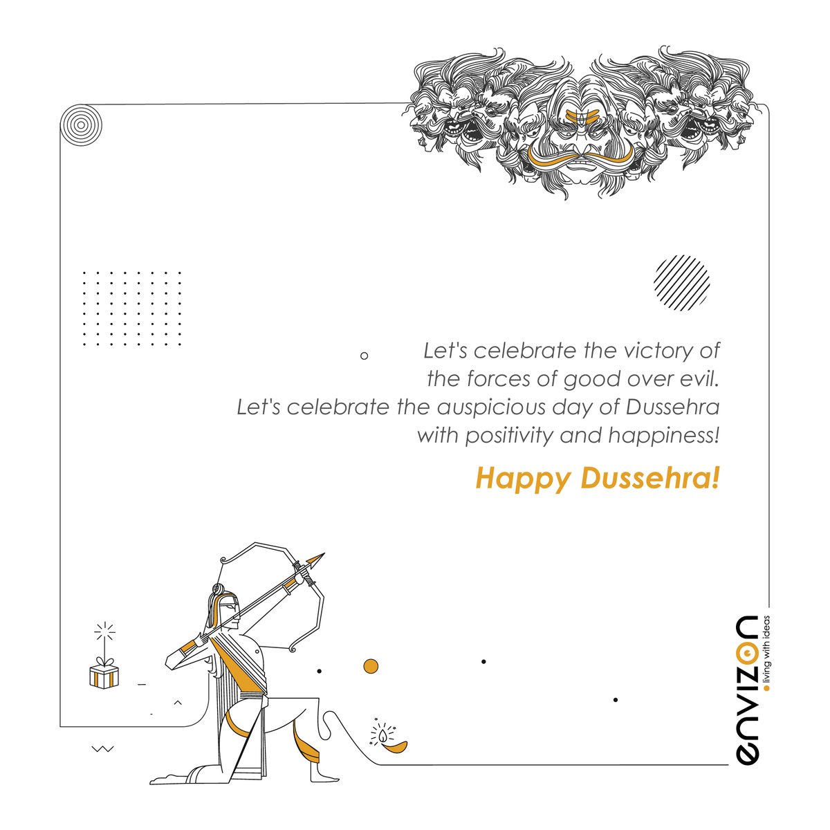 envizon_designs's tweet photo. It’s time to celebrate the victory of the good over the evil. Let’s continue with the same spirit. Wishing you all a very Happy Dusshera.

#Dussehra #HappyDussehra #Navarathri #Dussehra2020 #Vijayadashami #विजयादशमी #Vijayadashami2020 #DurgaPuja2020 #happydussehra2020 #DurgaPuja https://t.co/zuuoTrs9yS