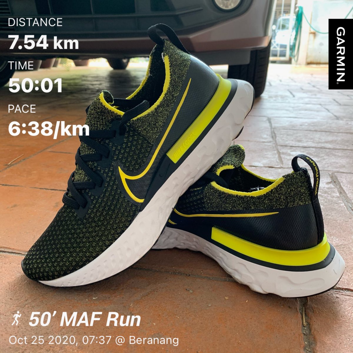 FuzDwarf's tweet photo. Larian 50min MAF ✅
Kasut ni mmg sedap buat daily trainer (long run,easy run,MAF run & etc)
-Cushioning mantap
-Snugfit ngam
#reactinfinityrunflyknit https://t.co/Bcu9ePmibs