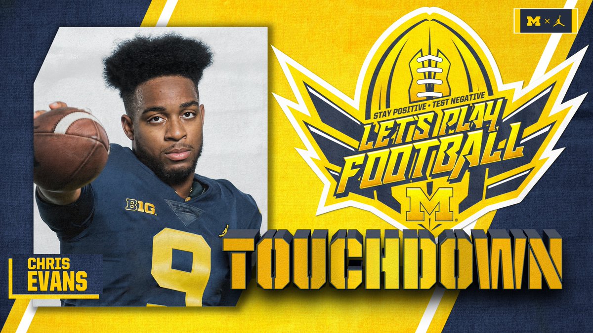 UMichFootball's tweet photo. TOUCHDOWN, MICHIGAN!!! https://t.co/bqpW81Mhuo