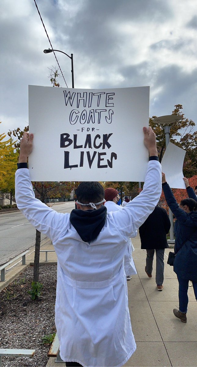 RushDISC's tweet photo. #blacklivesmatter solidarity walk with #rushsurgery residents, attendings and PD.

Dismantling #systemicracism in #medicine and our community will require a focused, persistent and collaborative action. And we’re here for that. https://t.co/rx1kRJCORl