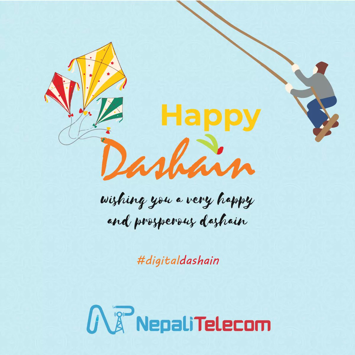 nepalitelecom's tweet photo. Happy Dashain to you all. 🪁🎉🥳
Go digital wherever possible. #digitalDashain.
https://t.co/1zXIF5ze6N https://t.co/q05mD0hyId