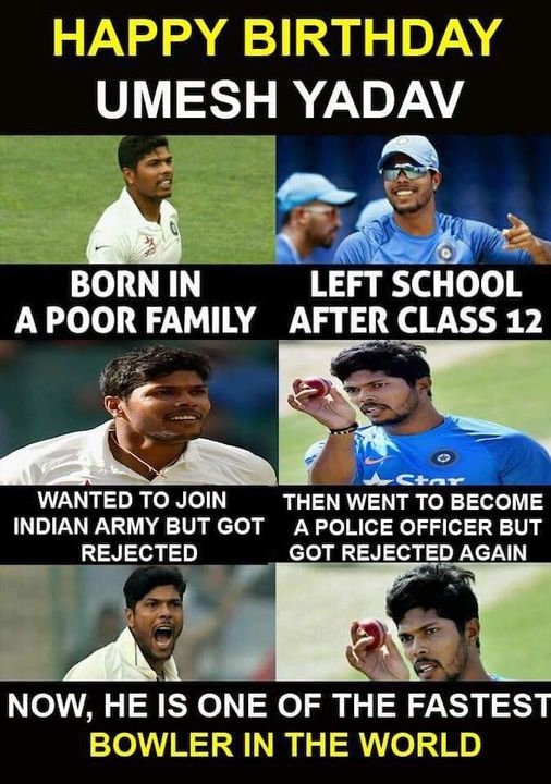 Happy Birthday, Umesh Yadav 