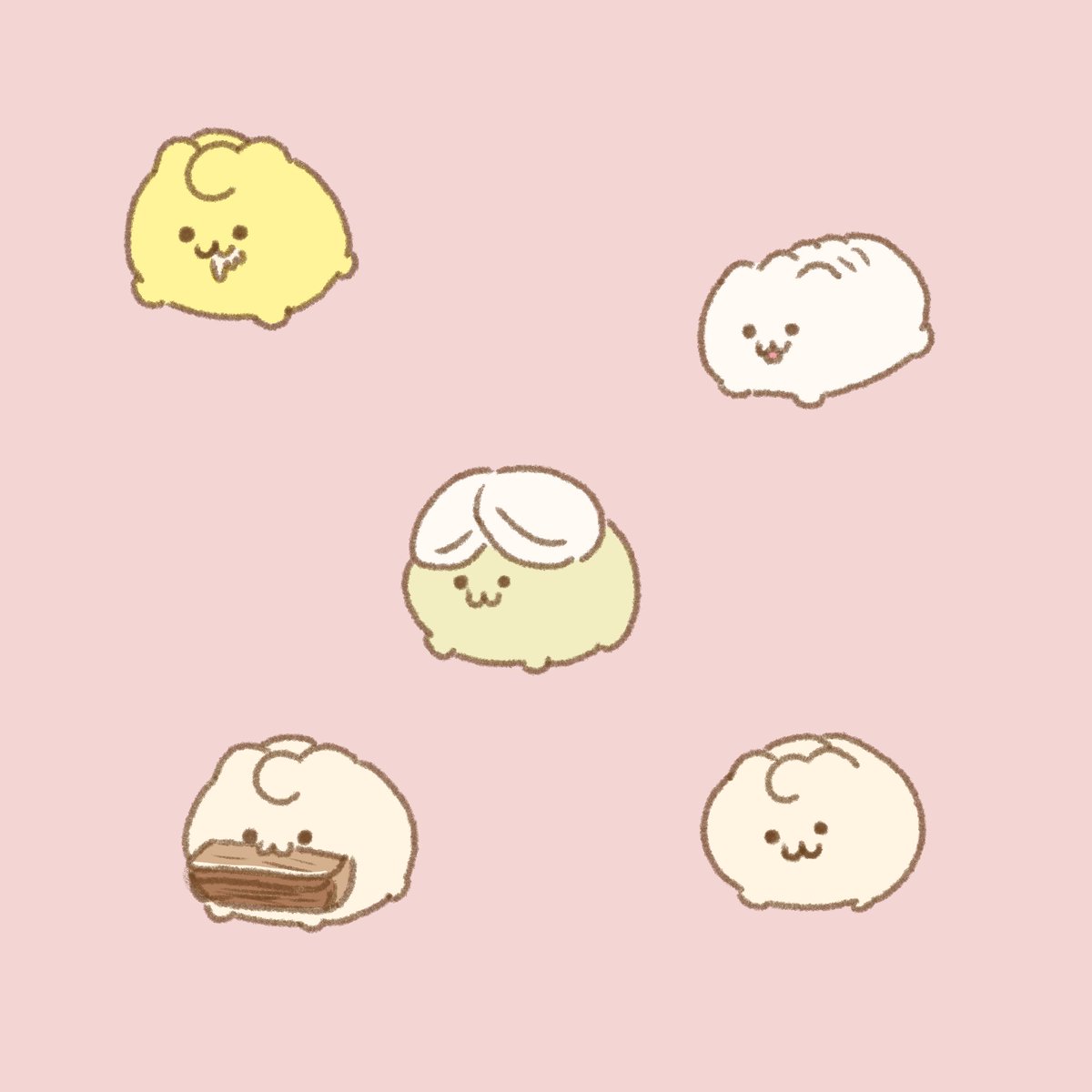 おにぎりわんこ にくみゃんのなかまたちをつくってみました 2まいめはフリーアイコンとしてどうぞです ᵔ ᵔ おにぎりわんこ フリーアイコン イラスト