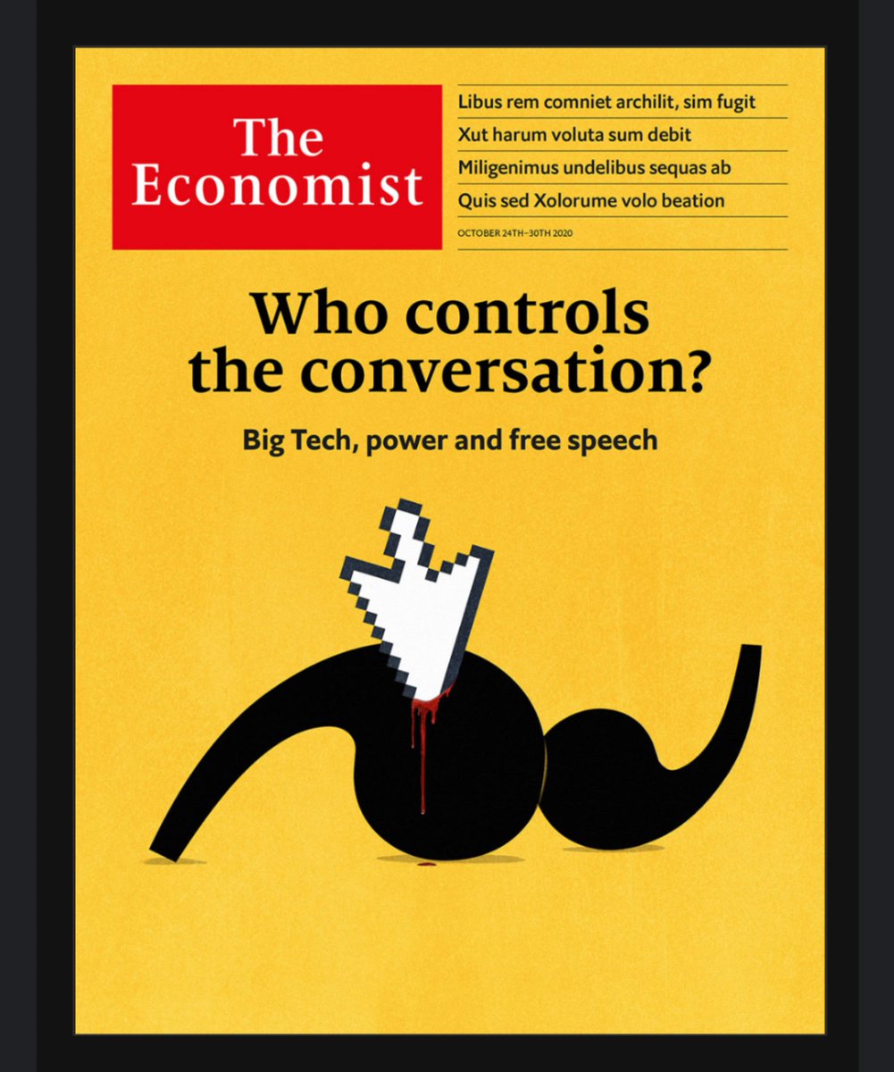 adamsfuller's tweet photo. @TheEconomist Great cover, though I really liked one of the earlier drafts, the yellow with the blood gives it a Watchmen feel that adds another subtle interesting angle https://t.co/yd4oQ9xNBq