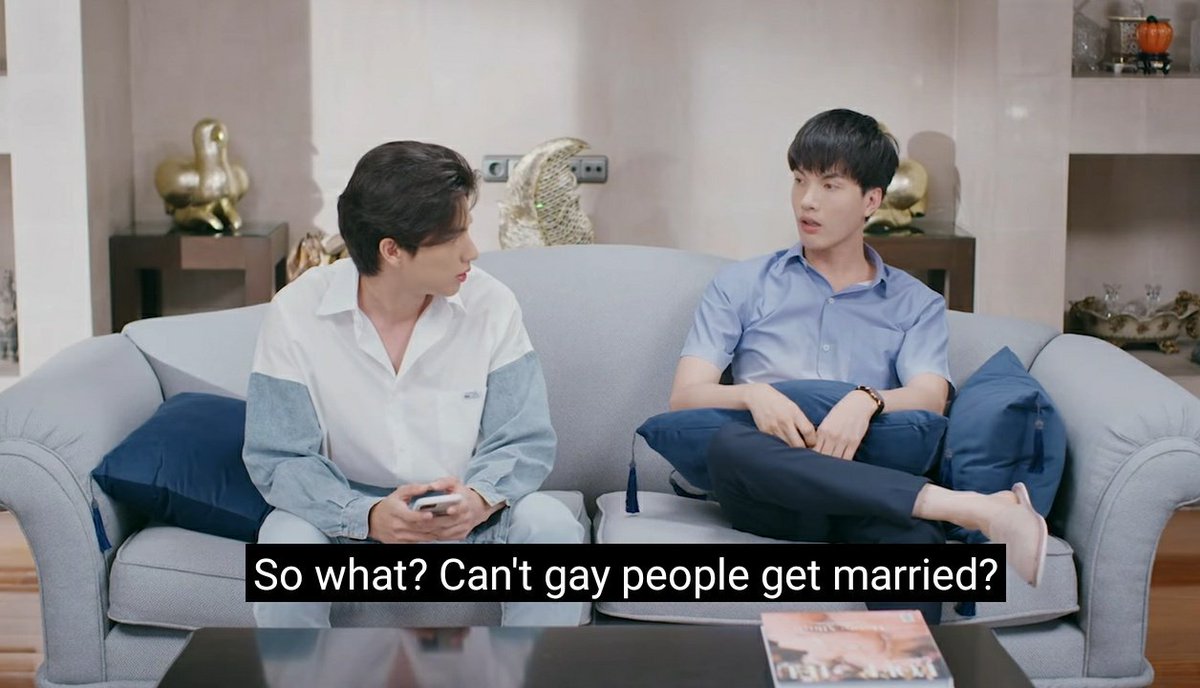woongsunger's tweet photo. "so what? can't gay people get married?" — thorn kirigun #TharnTypeSS2Trailer https://t.co/TkK3Jzq1Sp