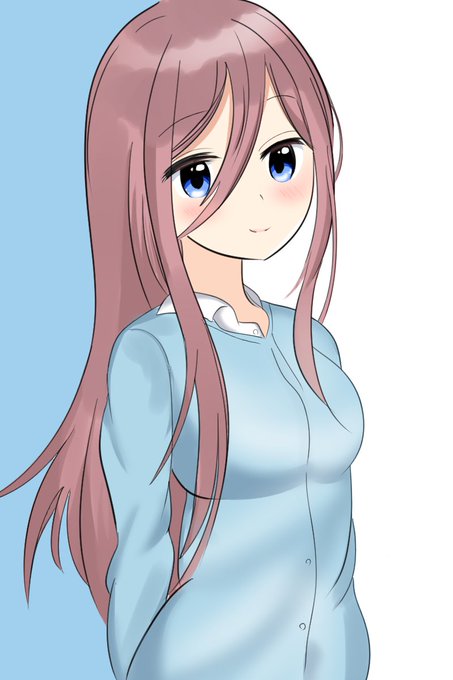 ぜろえすさんがTwitterに投稿した中野三玖(五等分の花嫁)のイラスト。