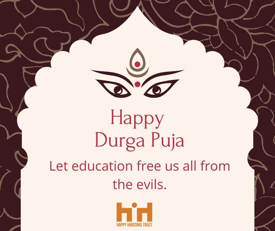 HappyHorizons's tweet photo. Wish you all a very Happy Durga Puja
#educationfordevelopment #ngo #Happydurgapuja #hhtfamily https://t.co/KJsZft8gJg