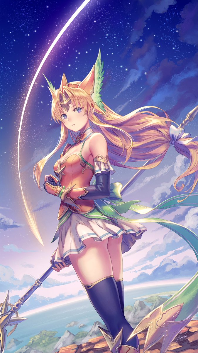 リース(聖剣伝説3) 「プロフィールに固定しているこちらのイラストのメイキングGIFです。全体公開ですの」|あんべよしろう/Yoshiro Ambeのイラスト