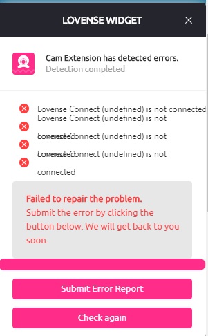 Just wasted an hour not camming trying to get my Lovense to connect, but nope. :( https://t.co/33ESH