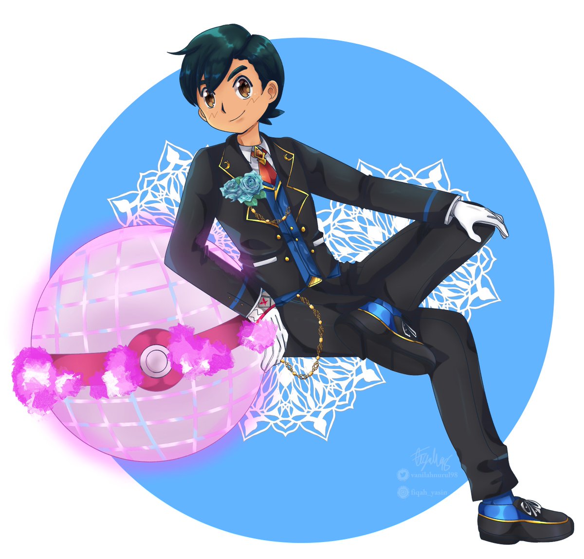 fiqah_yasin's tweet photo. I draw Satoshi and Go in waiter style with the gigantamax pokeball 🤭
.
.
.
.
.
..
.
.
.
#pokemon #pocketmonster #pokémon #pokemonsword #anipoke #PokemonSwordShield #gou #goh #satoshi #ash #goupokemon #gopokemon #satogo https://t.co/RGo3Vq477U