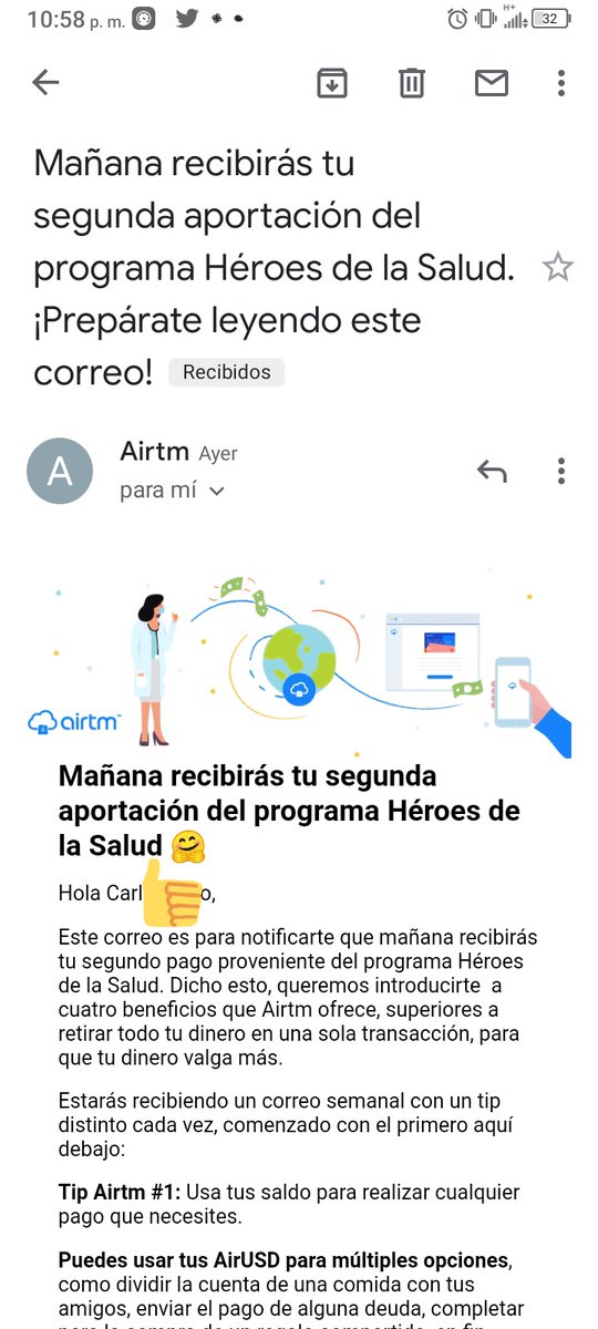 eotty's tweet photo. @Presidencia_VE Hola buenas noches, mi esposa le llegó el correo ayer que hoy recibiría el segundo aporte y aún no lo ha recibido, por favor si alguno de acá que puedan ayudar a resolver el inconveniente se lo agradecería, su correo robertiscarla17@gmail.com https://t.co/BPAnF3TtSA