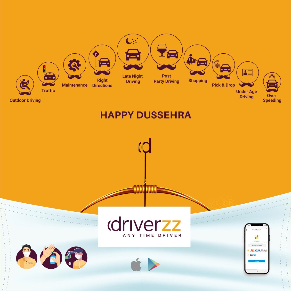 Anytime_driver's tweet photo. One Good Approach can solve even a Ten headed Problem!
Happy Dussehra!!
#Driverzz #AnyTimeDriver #Hyderabad #Holiday #Dussehra #Tradition #Customs #Culture #GoodoverEvil https://t.co/vUBjEDXbj2
