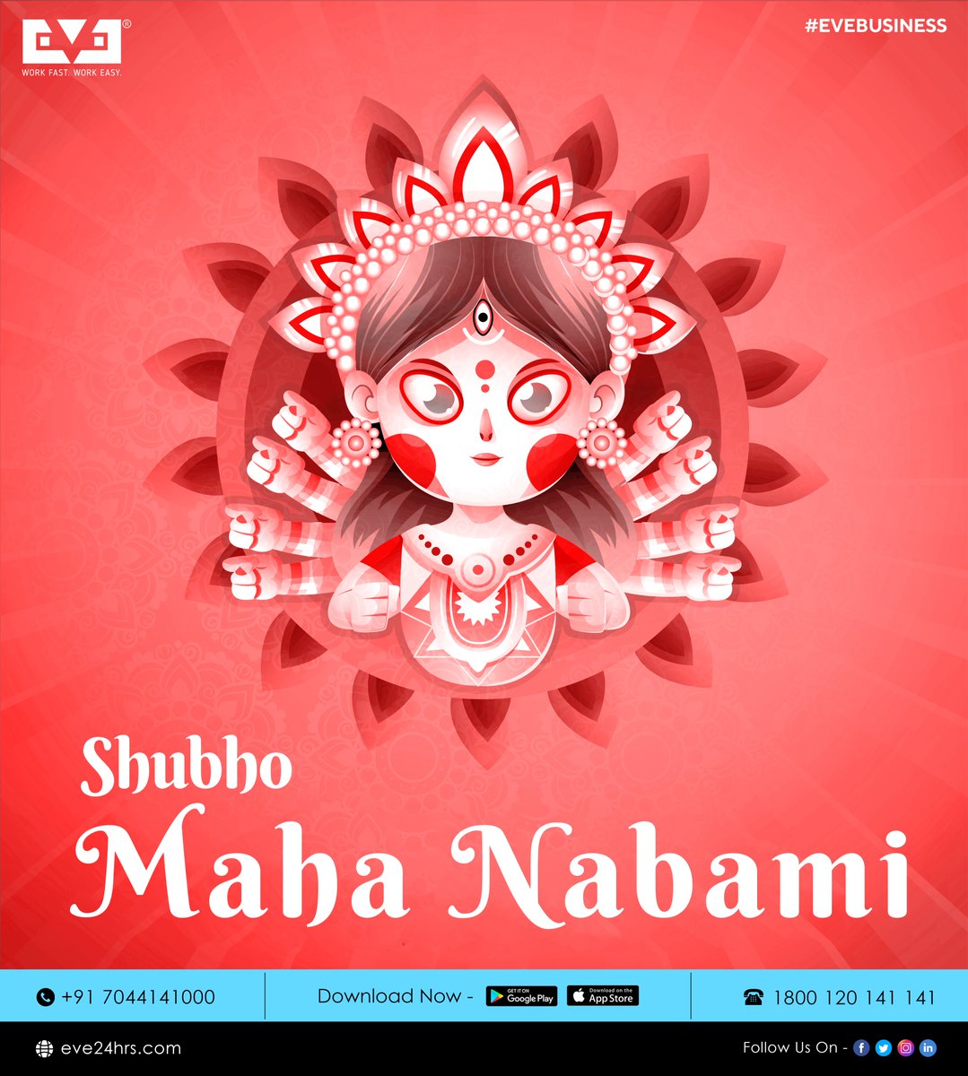 Shubho Nabami from all of us at EVE !

#DurgaPuja #DurgaPuja2020 #DurgaPujo #ShubhoSharodiya #MahaNabami #Nabami #Navaratri #navaratri2020 #durgapujaspecial #durgamaa #festival #festiveseason #festivevibes #biggestfestival