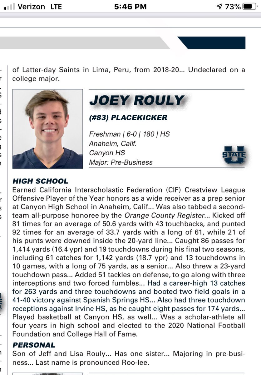 Canyon Football tweet media