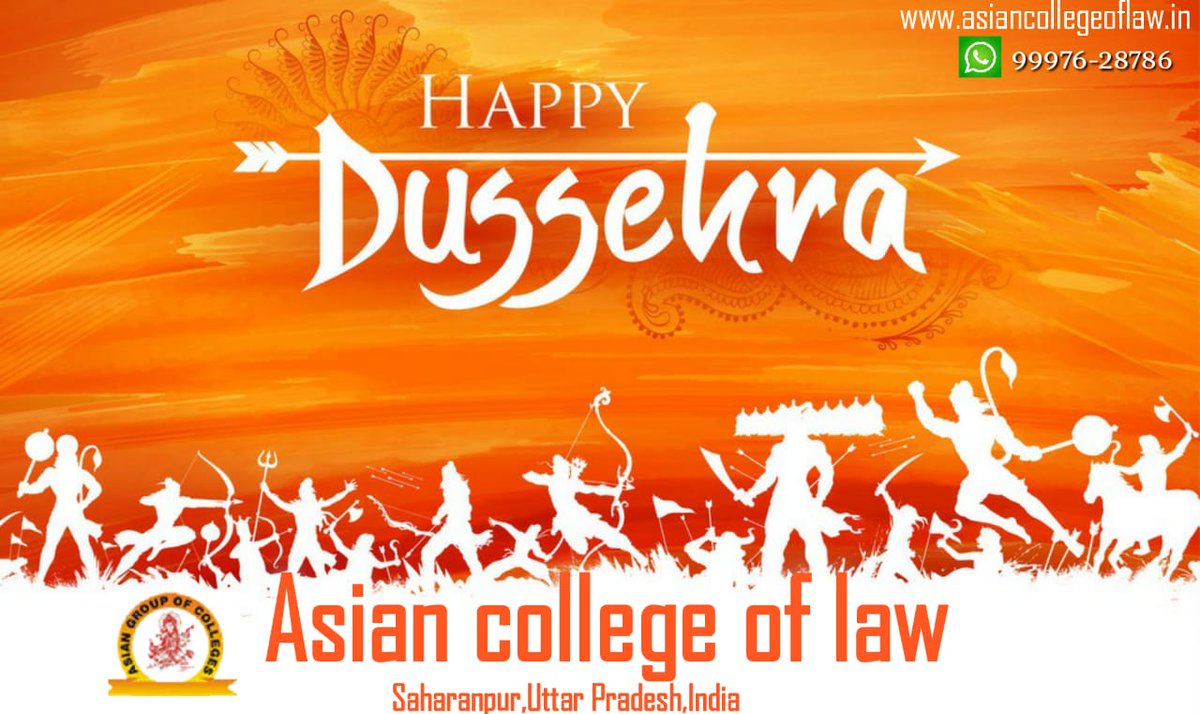 AsianCollegelaw's tweet photo. May God shower blessings on you. Happy Dussehra!
#dussehra #dussehrafestival #dussehrawishes  #dussehracelebrations #dussehraday #india #happydussehra #festival  #durgapuja #happydussehra2020 #Asiancollegeoflaw https://t.co/MPHi6yKgY1