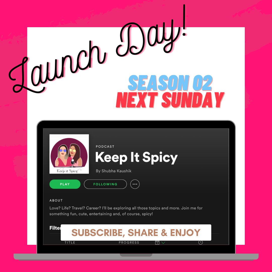 JOIN US next Sunday for our first #KeepItSpicy podcast episode of SZN 2 with a brand new guest - all the way from South Korea 🛫Listen as she shares how to take risks during the pandemic & being bold when traveling solo! #spotifypodcasts #applepodcasts #podcast #podcastcreators https://t.co/Kgq58rPIyB