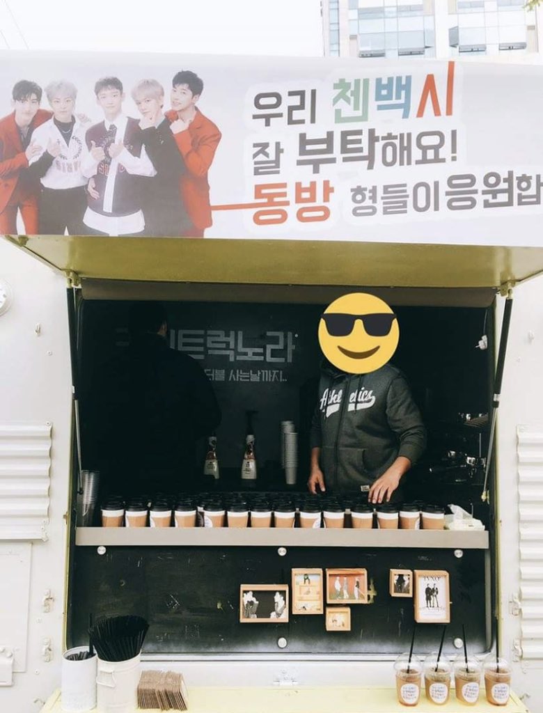 20) in spring of 2018, tvxq and cbx promotions kinda overlapped and tvxq prepared a support food truck for cbx