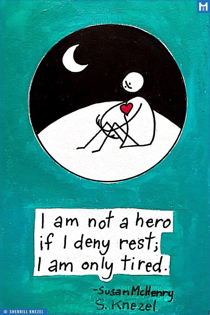 @Visible__Girl @RandallCath @figrossick @NHSsafeguarding @CNOEngland @HilaryGarratt @BecsReynoldsNHS @RavinderKondel @MAAPPUK @MidwivesRCM @iHealthVisiting @Chelleefarnan @CathySheehan8 @SmithPennyNHSEI @EssParent @KNFMHBV @safelives_ @Visible_Boy @StopItNowUK @anneliese_ht @teamCNO_ @MSHelpline @NaeemFadiaNHS @LizzyEJRat @JoanneJJH @safeguardingGP @NNDHP @SANNnhs @Alant1963Alan @ZoeALane @MmLawrence_ @barnardos @nickrudling @childrensociety @ChildrensComm @PoliceChiefs @BTPLondon @ThinkuknowUK @rcgp @ICON_COPE @bournemouthuni @DavidHarling1 @SamSherrington @joycefletcher18 @WeLDnurses @WeMHNurses @WeDistrictNurse @FabNHSStuff I am not a hero if I deny rest - well done Rosie, #selfcare is not selfish. https://t.co/a57tPKGR29