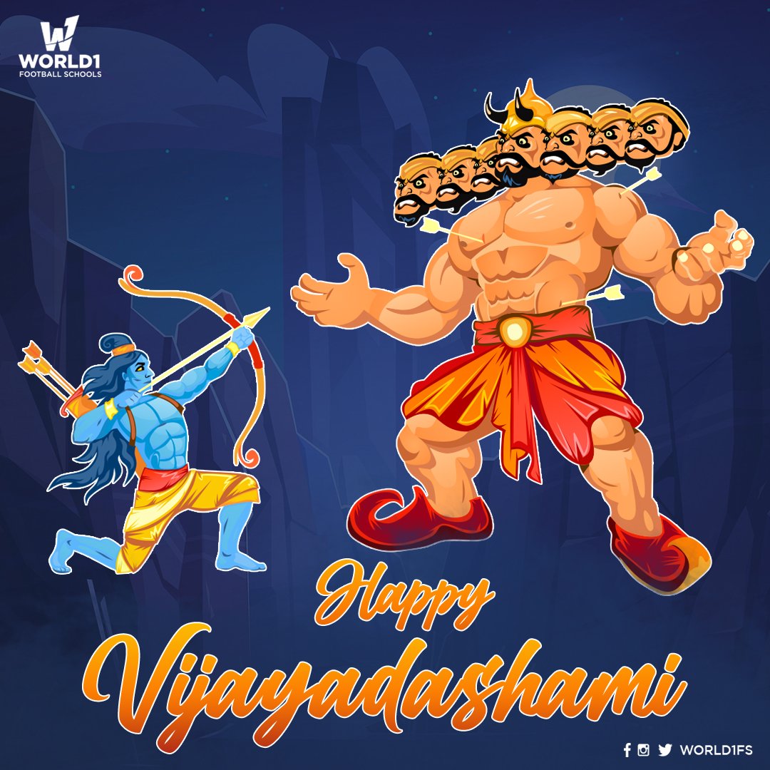 World1FS's tweet photo. Here's wishing everyone a very happy Vijayadashami! May good triumph over evil!

#Vijayadashami #HappyVijayadashami #World1FootballSchools #World1FS https://t.co/RtWlUrnCYF