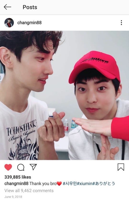 22) plus! cm even posted about minseok coming to the concert on his personal ig account, crazyyy