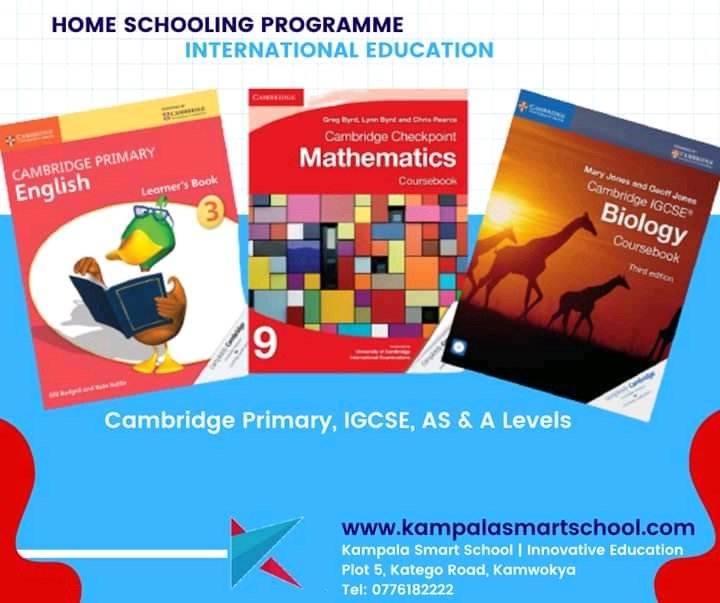 kampalasmartsch's tweet photo. Cambridge Primary, IGCSE, A Level homeschool program. https://t.co/l8uS1CkkLB