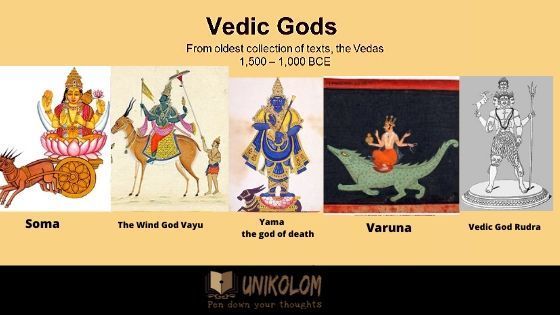 All Vedic GodsIndra, Soma, Mithra, Savitr, Rhbus Do NOT have worship today.Instead Shiva (from Eka Dasa Rudras)& Vishnu (from Dva dasa Adityas)have taken that prime place in Brahminism!Tribal Gods like Thirumaal/Murugan(Maayon/Cheyon)were STOLEN & assimilated into them.