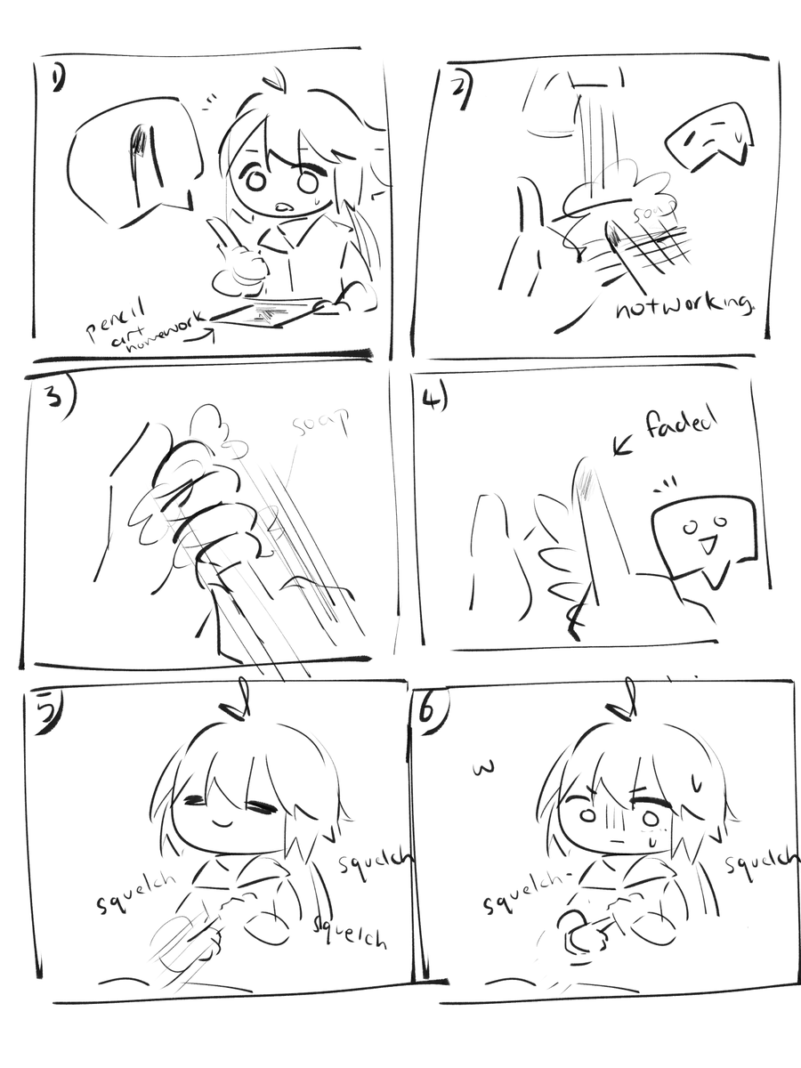 in other news i am mentally 5 years old
also the pencil smudge got washed off 