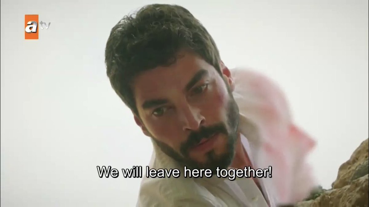 he won’t leave without her that’s not even a question they’ll get out together  #Hercai  #ReyMir