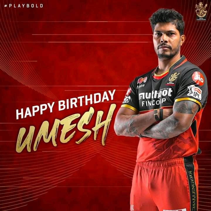 Happy birthday   Umesh Yadav  