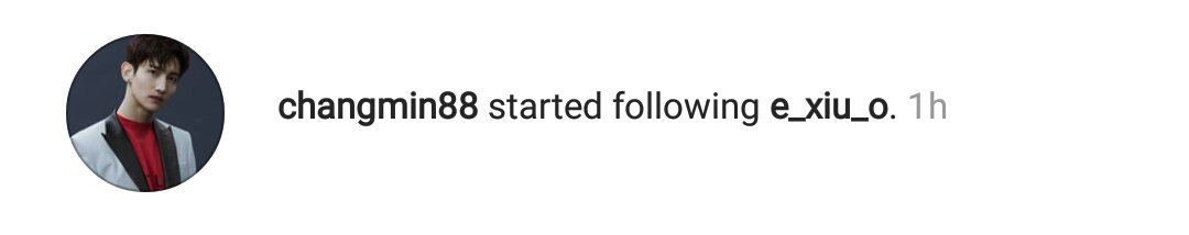 24) early 2019, cm followed back minseok on ig