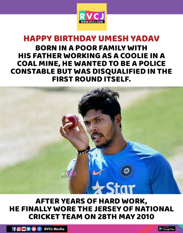 Happy Birthday Umesh Yadav! 