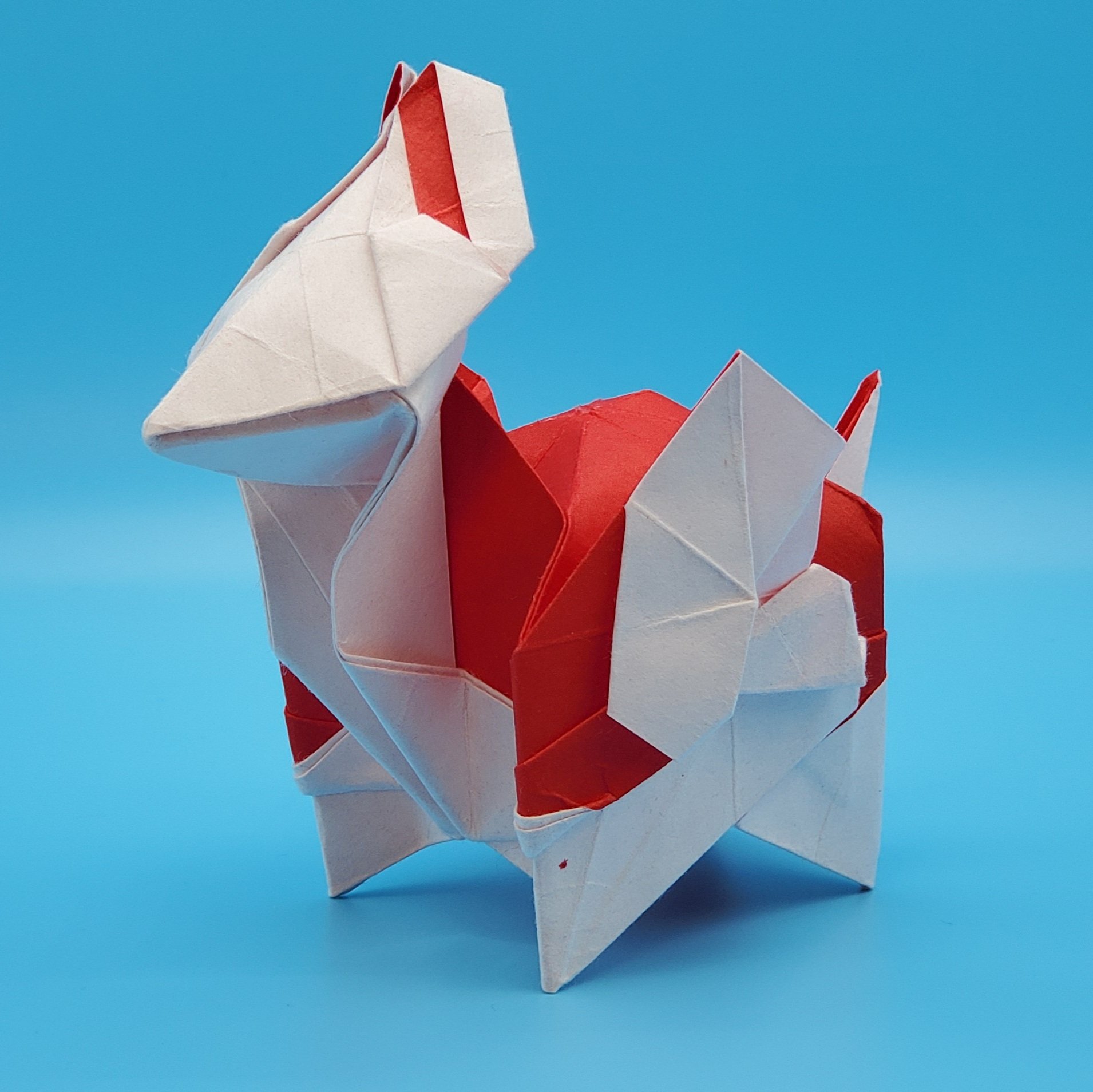 Tatsumi S Mitsuda 折り紙 パタパタ スーパーマリオブラザースより Designed By Tatsumi 正方形不切一枚 From One Sheet Of Square Paper 30cm日本紙折り紙より スーパーマリオに登場する パタパタ を折りました 鶴の基本形に1 1 2の領域を顔と