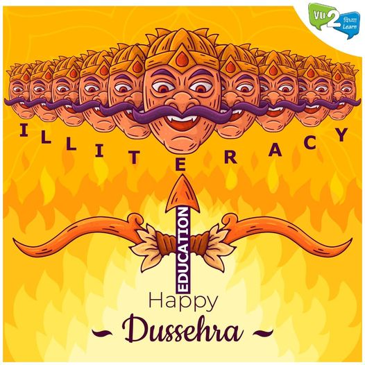 Vu2Learn's tweet photo. Celebrate the victory of #education and #wisdom over ignorance and illiteracy. May your path be lit by knowledge, wisdom and fortune. Wishing you and your family an auspicious Dussehra! 
https://t.co/zSz0IvrRhm
#HappyDussehra #Dussehra2020 #Festival #DurgaPooja #edtech #LMS https://t.co/J5IvlyyZGZ