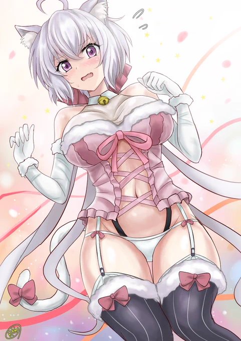 雪音クリスにゃん✨
(例のドスケベねこ衣装) 