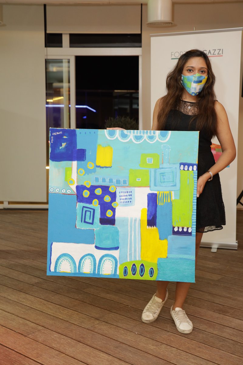 ZeeArtsGallery's tweet photo. Check out #ForzaRagazzi Creative Mask by the #artist-activist and founder of @thezeearts - #ZaahirahMuthy in all the Malls in #Dubai 
#Wearthemask #ProtectYourself #Creativemask https://t.co/g5YNxMfI7T