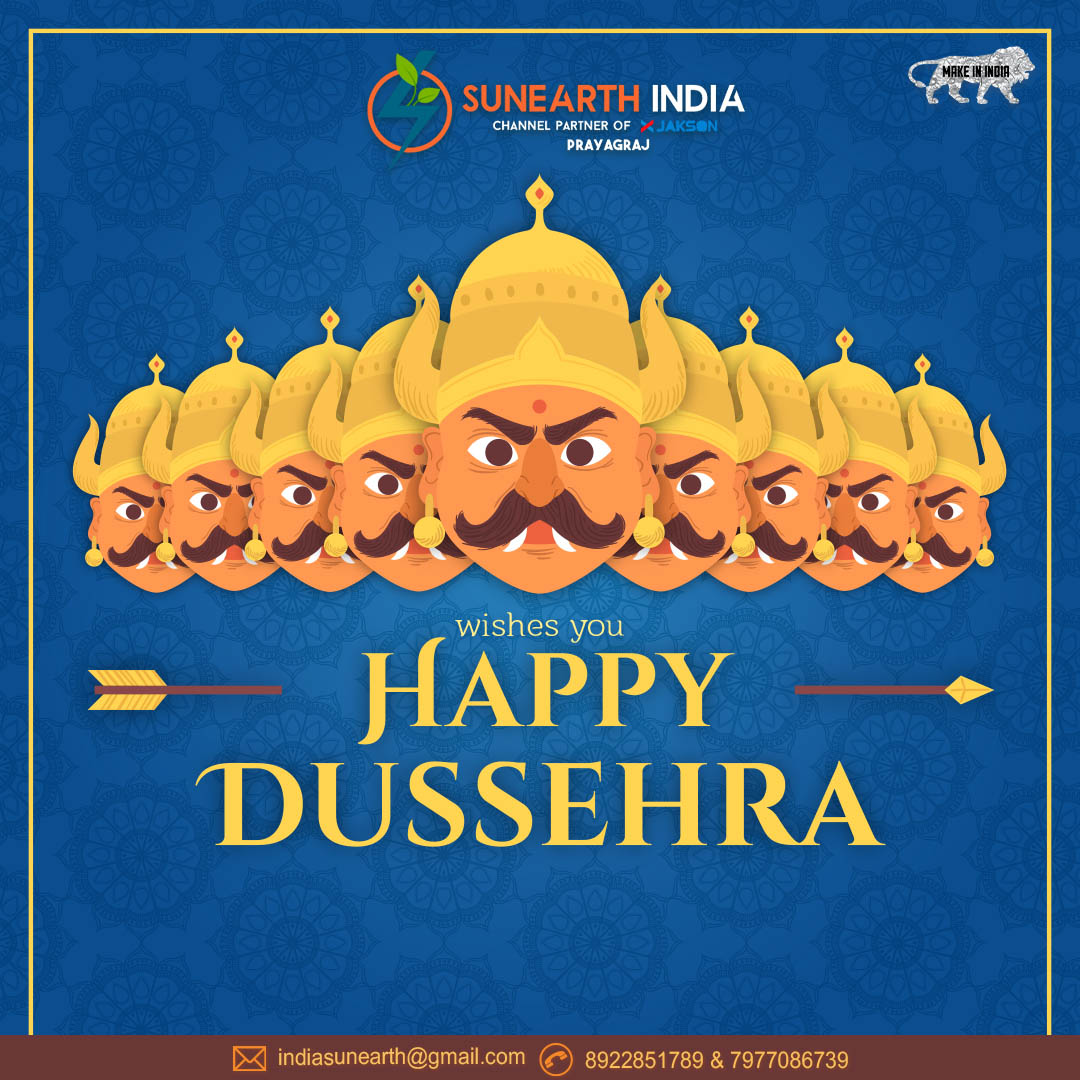 SunearthI's tweet photo. This #Dussehra, let's pledge to save energy. Let us be vigilant and safe from the #coronavirus and celebrate the victory of good over the evil. Save on bills. Choose SUNEARTH India and go #SOLAR.
#solarenergy
#SolarPower 
#नवरात्रि 
#navmi 
#coronavirus https://t.co/4YzzDNOpHl