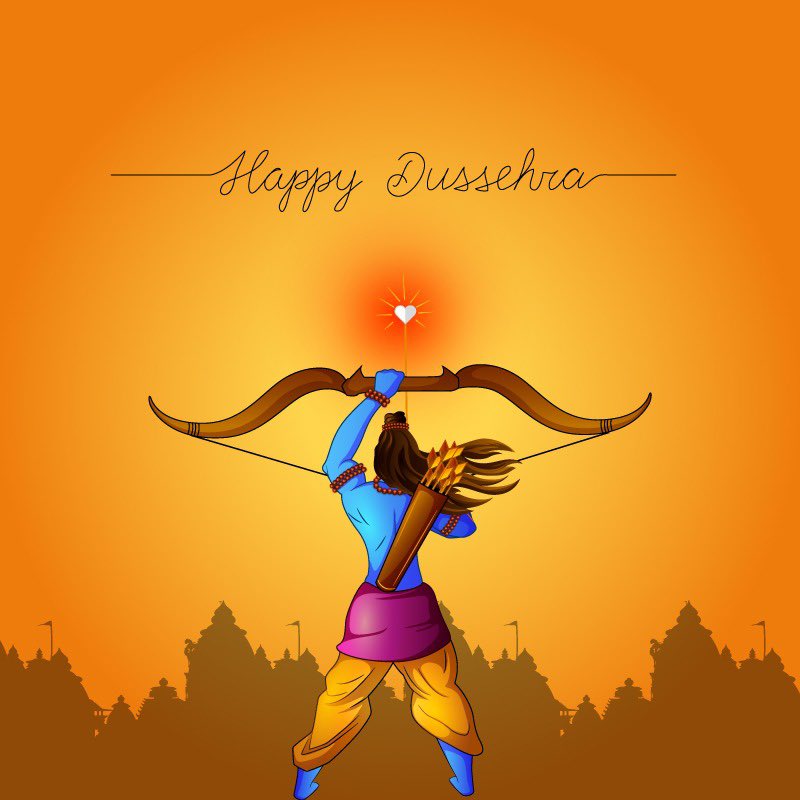 AdsuleAditya's tweet photo. May god always triumph over evil in your life.
#HappyDussehra https://t.co/ljctPV4xRS